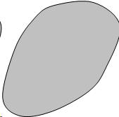 Round gray area representing the eye