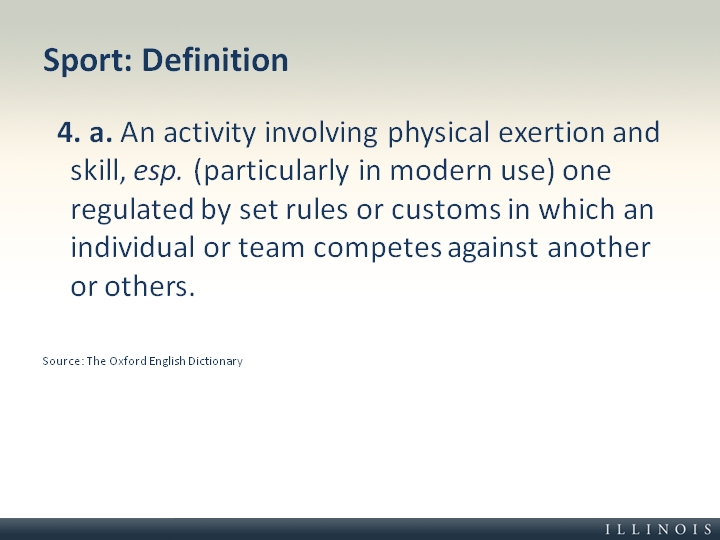 Sports Definition