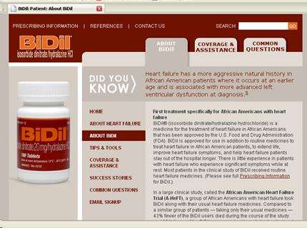 Bidil Heart medicine