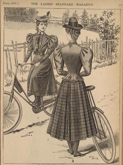 Ladies Standard Magazine Advert for bicycle clothes  