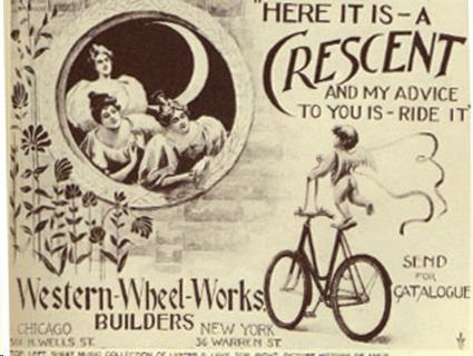 Crescent bicycle advertisement  