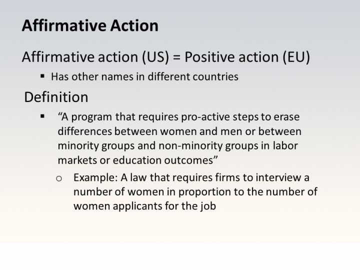Affirmative Action