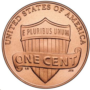 Image of the front side of a 2010 U.S. penny.